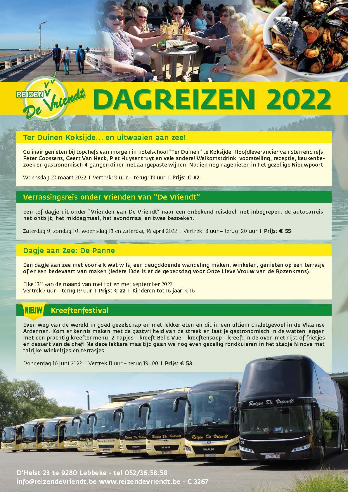 Flyer dagreizen 2022 - Reizen De Vriendt - Pagina 1